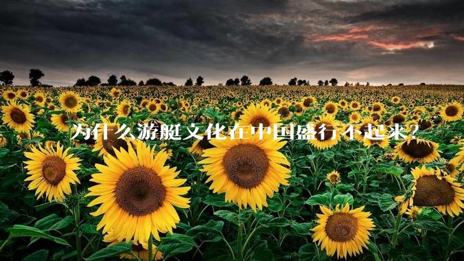 为什么游艇文化在中国盛行不起来？