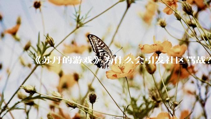 《苏丹的游戏》为什么会引发社区骂战？