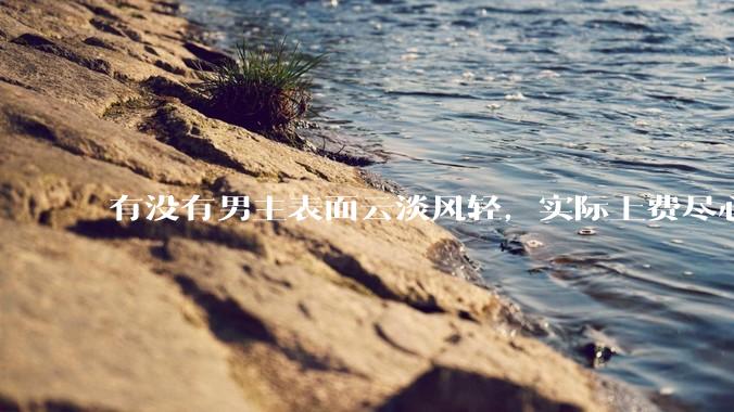 有没有男主表面云淡风轻，实际上费尽心机接近女主的甜文？
