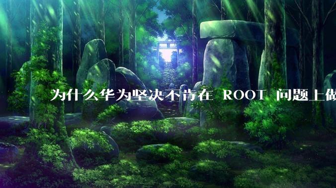 为什么华为坚决不肯在 ROOT 问题上做出让步？