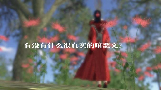 有没有什么很真实的暗恋文？